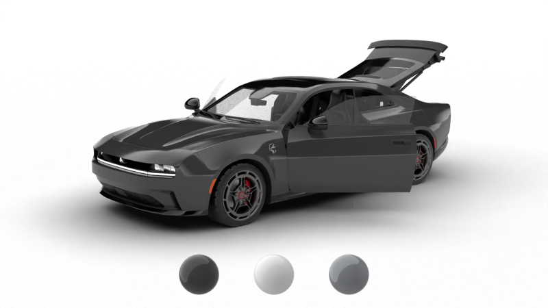 Dodge Charger Daytona Banshee 2025 HQ Modèle 3D .c4d .max .obj .3ds .fbx .stl .blend