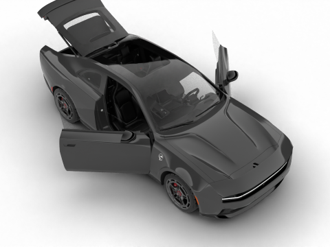 Dodge Charger Daytona Banshee 2025 HQ Modèle 3D