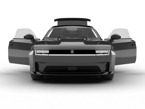 Dodge Charger Daytona Banshee 2025 HQ Modèle 3D
