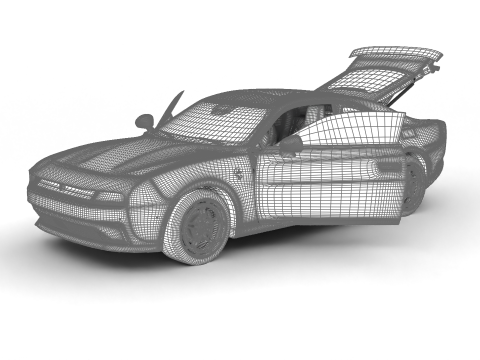 Dodge Charger Daytona Banshee 2025 HQ Modèle 3D