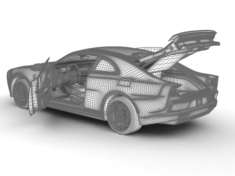 Dodge Charger Daytona Banshee 2025 HQ Modèle 3D