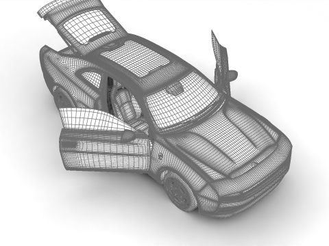 Dodge Charger Daytona Banshee 2025 HQ Modèle 3D