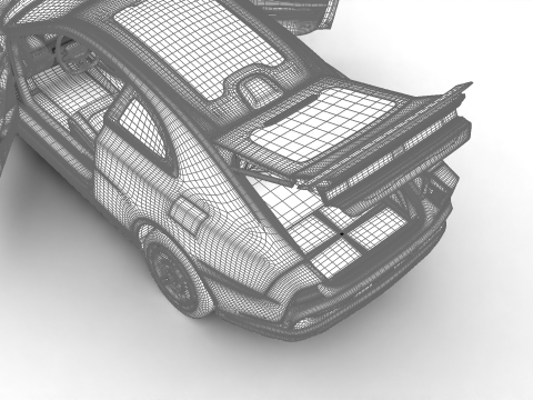 Dodge Charger Daytona Banshee 2025 HQ Modèle 3D