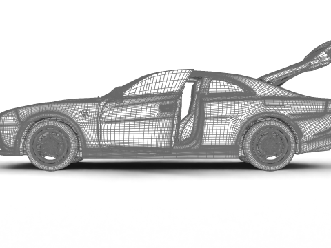 Dodge Charger Daytona Banshee 2025 HQ Modèle 3D