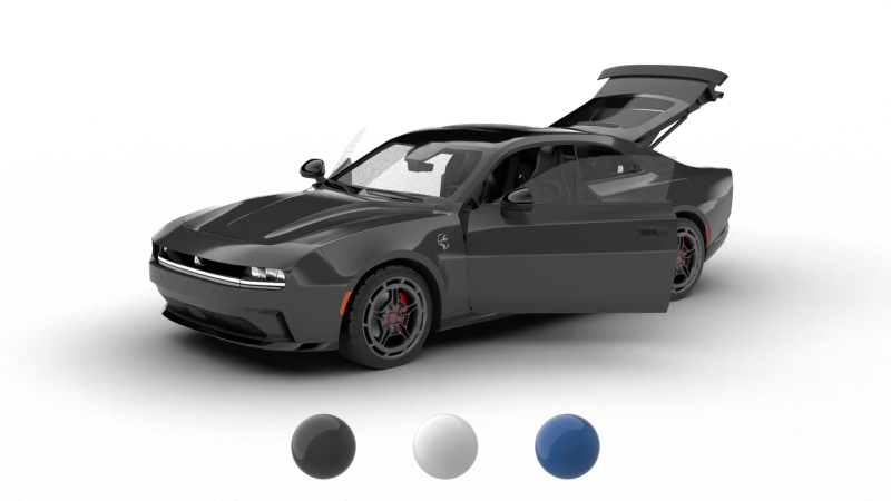 Dodge Charger Daytona Banshee 2025 HQ Model 3D .c4d .max .obj .3ds .fbx .stl .blend