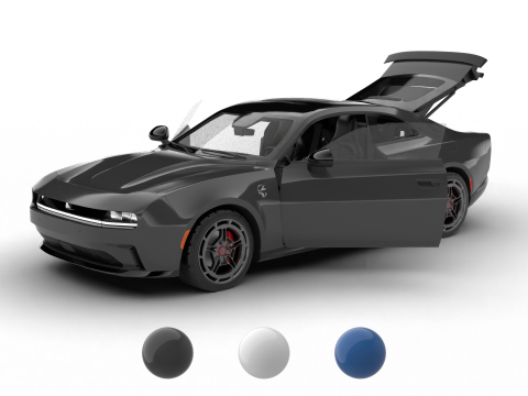 Dodge Charger Daytona Banshee 2025 HQ 3D 模型