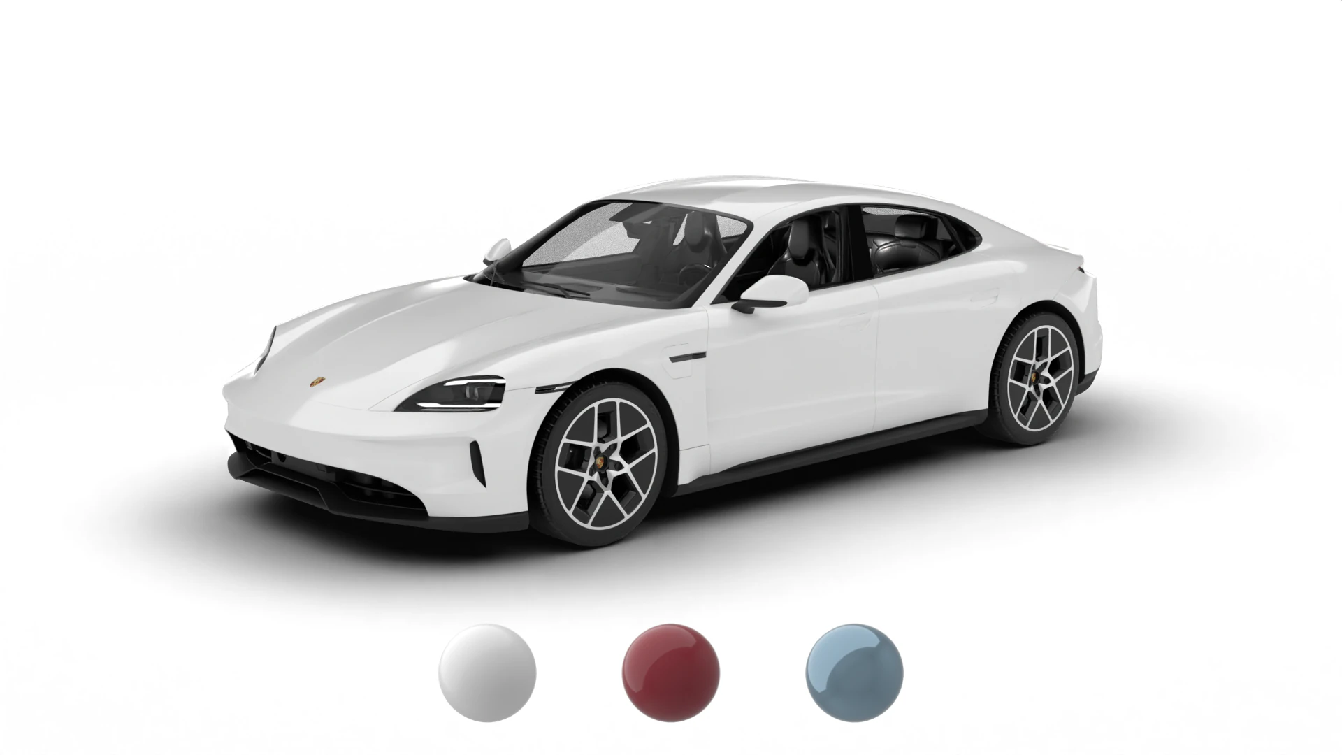 Porsche Taycan 4 2025 3D Model .c4d .max .obj .3ds .fbx .stl .blend 