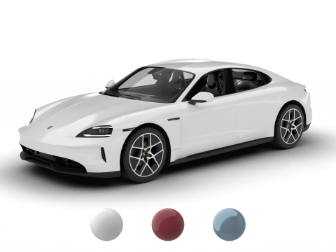 Porsche Taycan 4 2025 Model 3D
