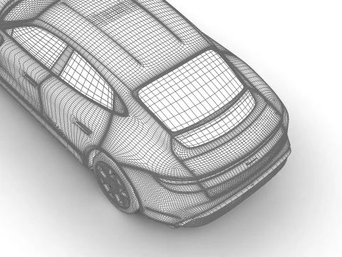 Porsche Taycan 4 2025 3D Model