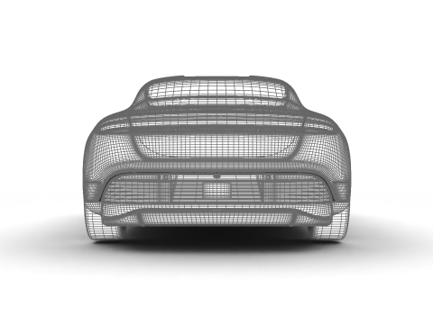 Porsche Taycan 4 2025 Modello 3D