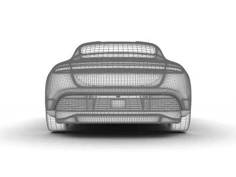 Porsche Taycan 4 2025 3D Model