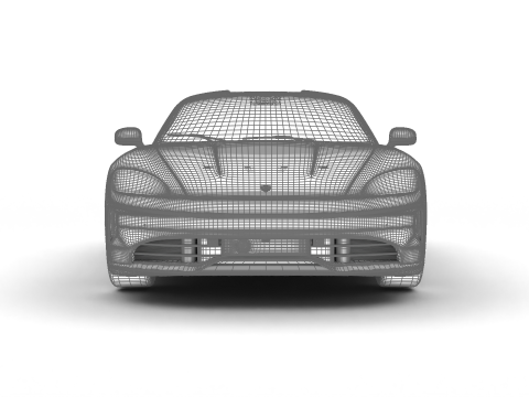 Porsche Taycan 4 2025 Modello 3D