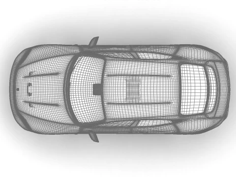 Porsche Taycan 4 2025 3D Model