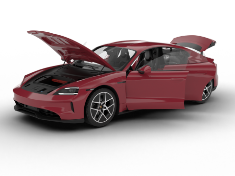 Porsche Taycan 2025 HQ Model 3D