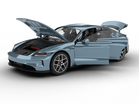 Porsche Taycan 2025 HQ Model 3D