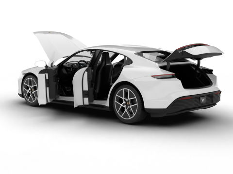 Porsche Taycan 2025 HQ Model 3D