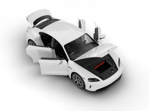 Porsche Taycan 2025 HQ Model 3D
