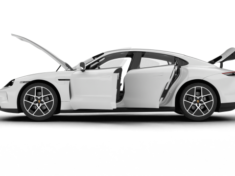 Porsche Taycan 2025 HQ Model 3D