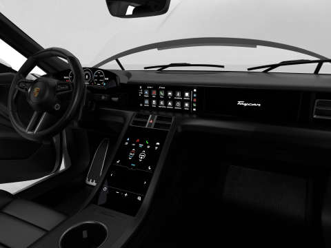 Porsche Taycan 2025 HQ Model 3D
