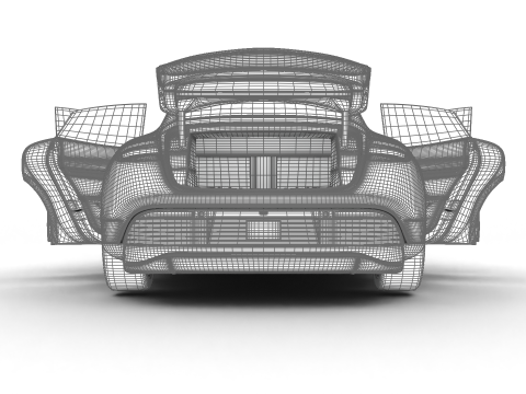 Porsche Taycan 2025 HQ Model 3D