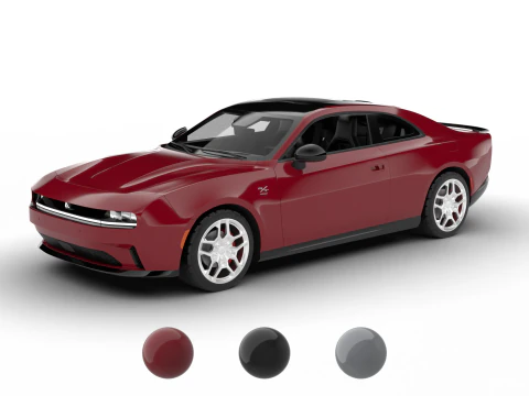 Dodge Charger Daytona R-T 2025 Modelo 3D