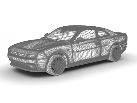 Dodge Charger Daytona R-T 2025 3D Modell