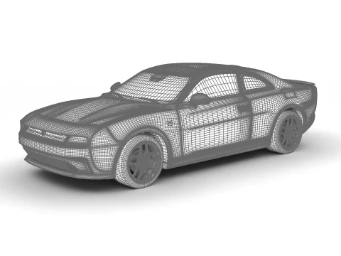 ダッジ チャージャー デイトナ R-T 2025 3Dモデル