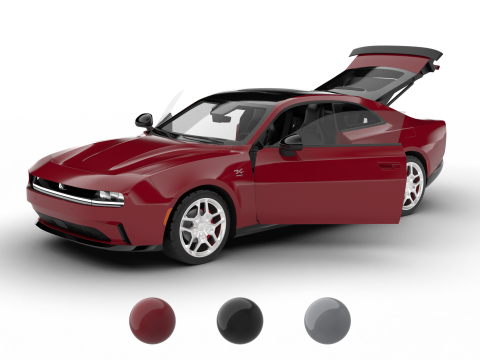 Dodge Charger Daytona R-T 2025 HQ Model 3D