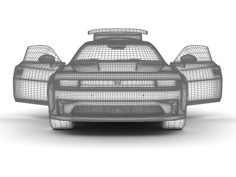 Dodge Charger Daytona R-T 2025 HQ 3D Model