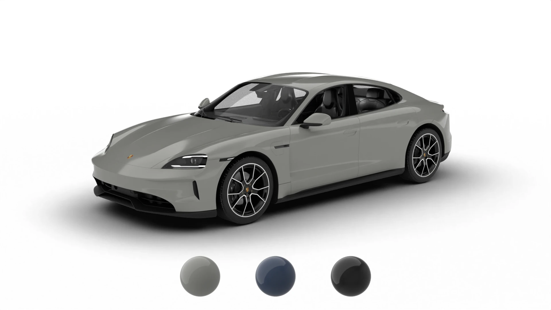 Porsche Taycan 4 2025 3D Model .c4d .max .obj .3ds .fbx .stl .blend 