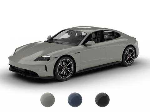 Porsche Taycan 4 2025 Model 3D