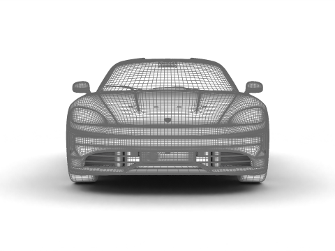 Porsche Taycan 4 2025 3D 模型