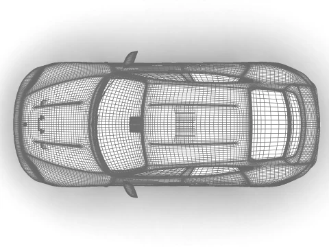 Porsche Taycan 4 2025 3D Model