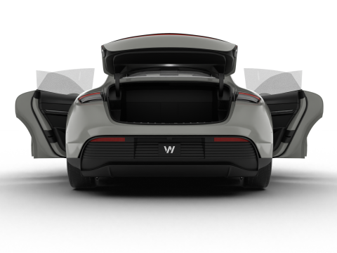 Porsche Taycan 4 2025 HQ 3D मॉडल