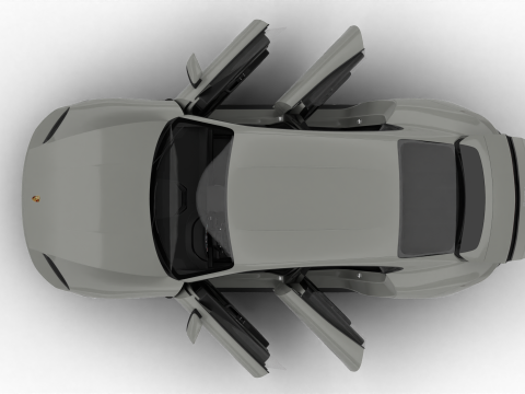 Porsche Taycan 4 2025 HQ 3D मॉडल
