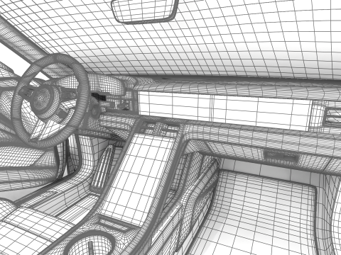 Porsche Taycan 4 2025 HQ 3D मॉडल