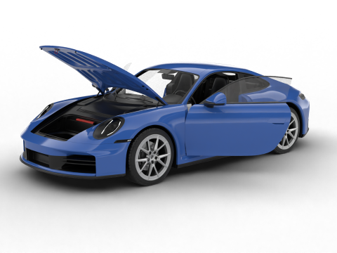 Porsche 911 Carrera 4S HQ 2025 3D Model