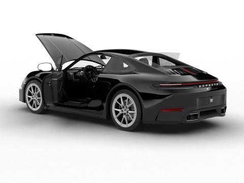 Porsche 911 Carrera 4S HQ 2025 3D Model