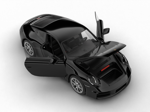 Porsche 911 Carrera 4S HQ 2025 3D Model