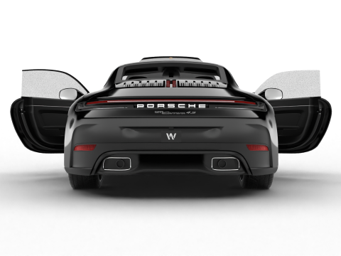 Porsche 911 Carrera 4S HQ 2025 3D Model