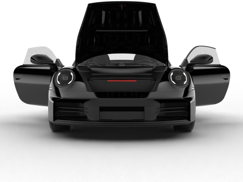 Porsche 911 Carrera 4S HQ 2025 3D Model