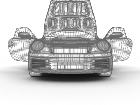 Porsche 911 Carrera 4S HQ 2025 3D Model