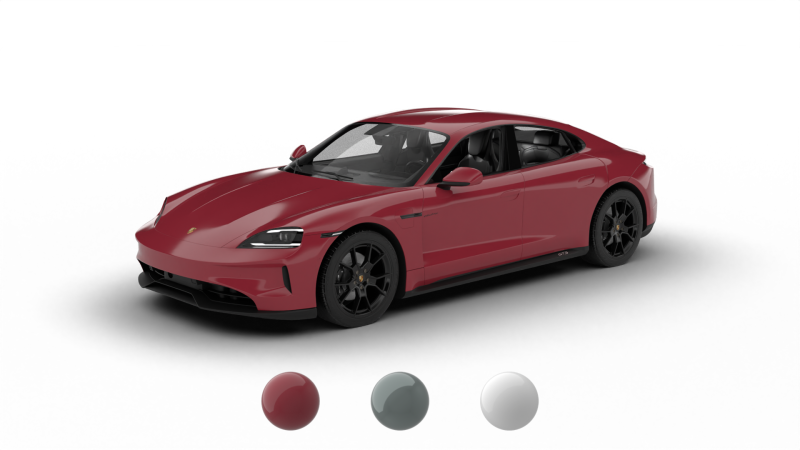 Porsche Taycan GTS 2025 3D 模型 .c4d .max .obj .3ds .fbx .stl .blend 