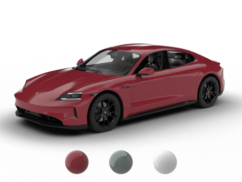 Porsche Taycan GTS 2025 3D Модель