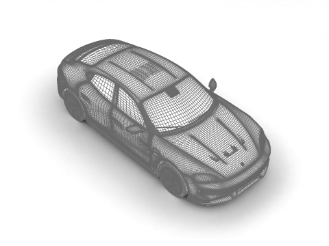 Porsche Taycan GTS 2025 3D 模型