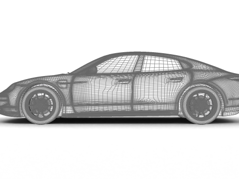 Porsche Taycan GTS 2025 3D 模型
