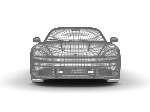 Porsche Taycan GTS 2025 3D 模型