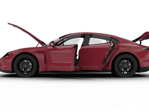 Porsche Taycan GTS 2025 HQ 3D Модель