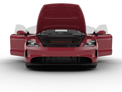 Porsche Taycan GTS 2025 HQ 3D Модель
