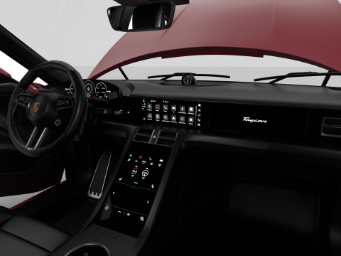 Porsche Taycan GTS 2025 HQ 3D Модель